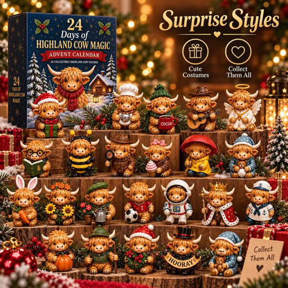 24 Days of Highland Cow Magic™ Advent Calendar