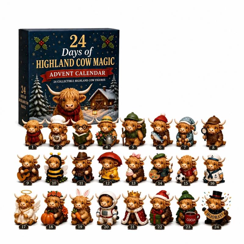24 Days of Highland Cow Magic™ Advent Calendar