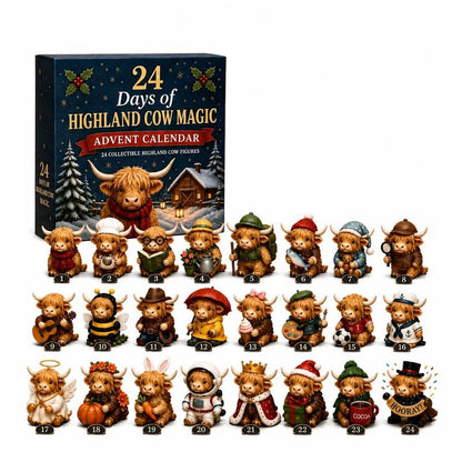 24 Days of Highland Cow Magic™ Advent Calendar