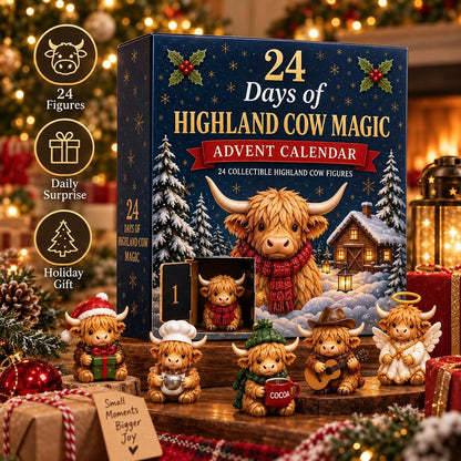 24 Days of Highland Cow Magic™ Advent Calendar