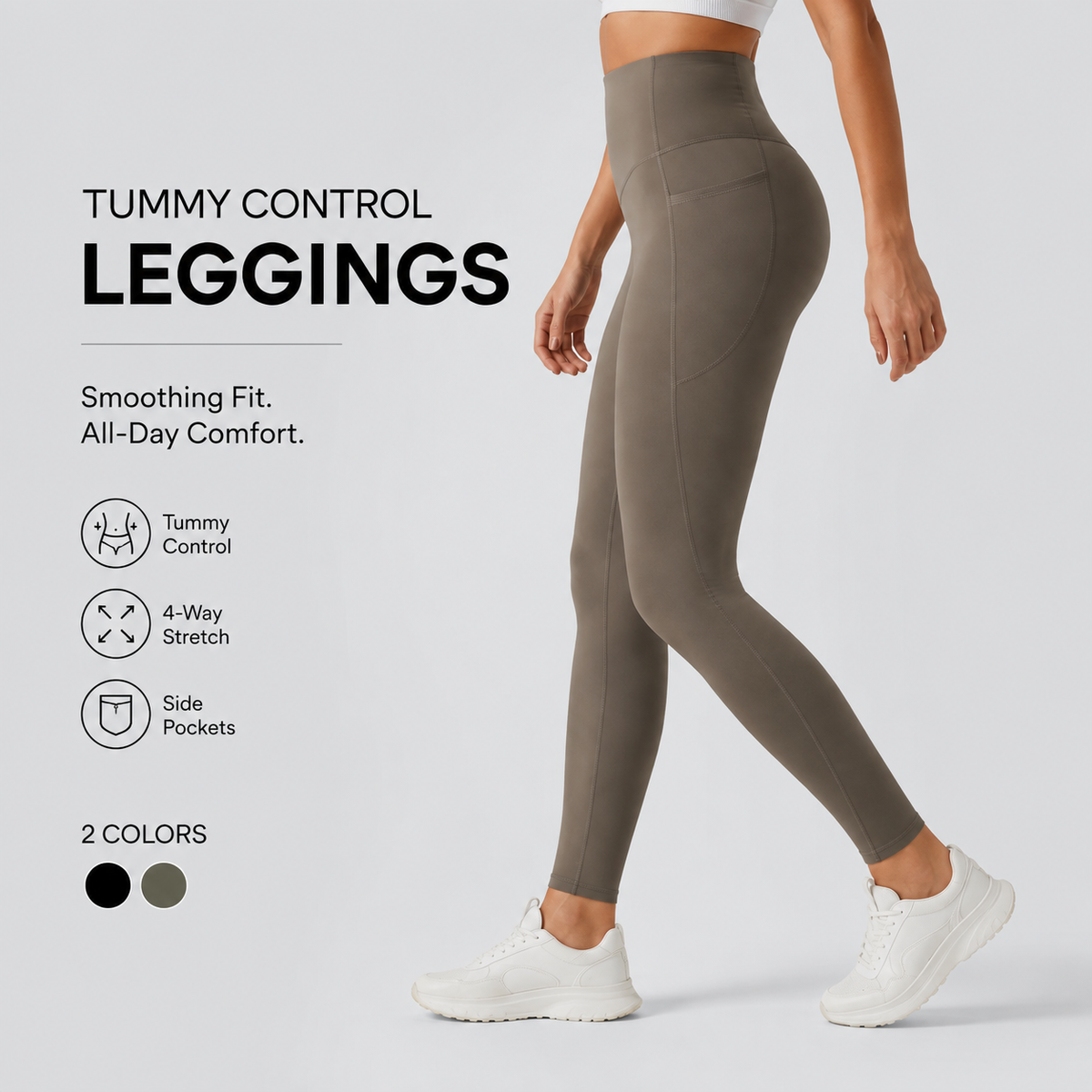 High Waisted Tummy Control Leggings
