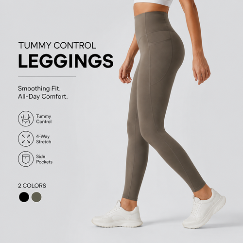 High Waisted Tummy Control Leggings