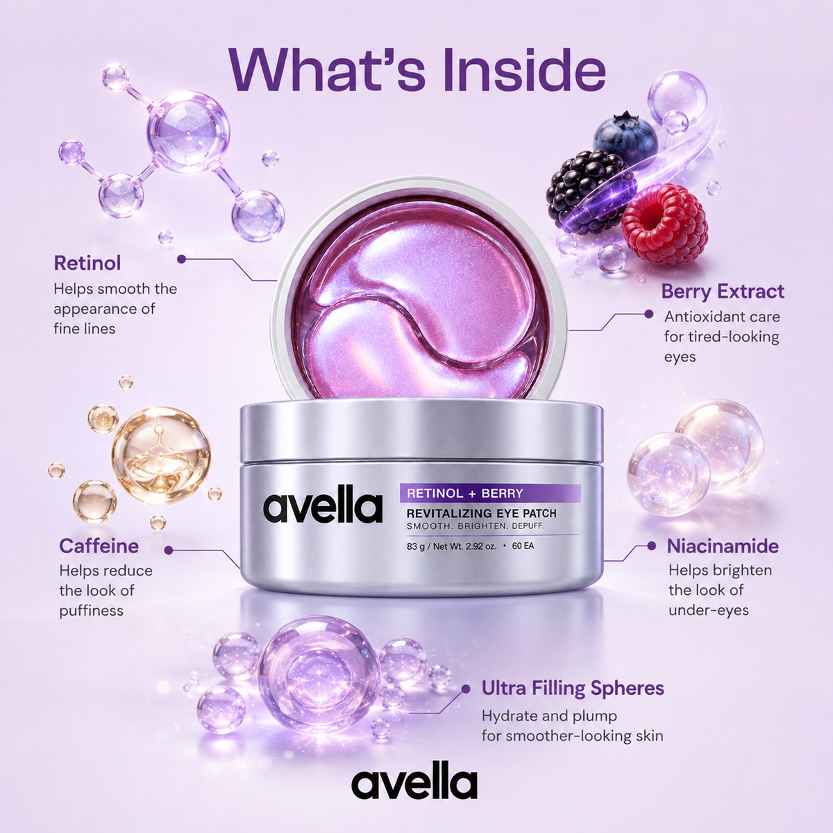 Retinol Berry 10-Minute Revitalizing Eye Patch