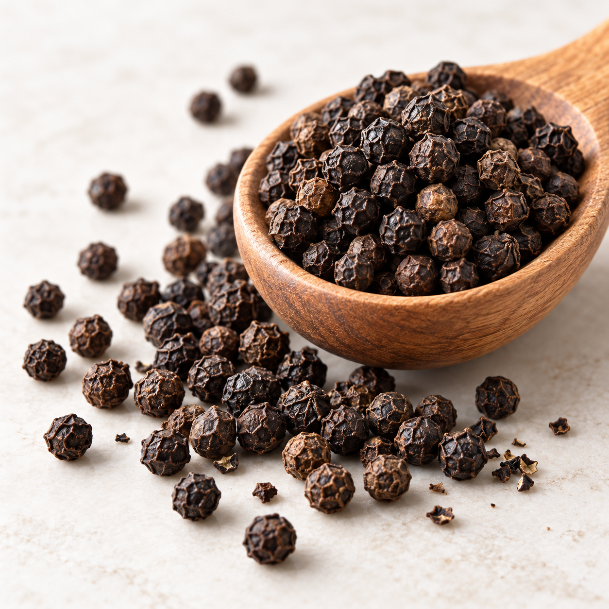 Whole black pepper