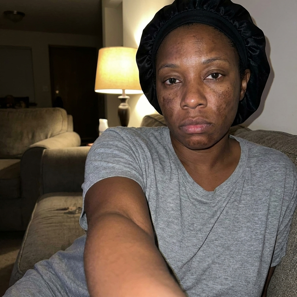 Before Avella - visible melasma patches