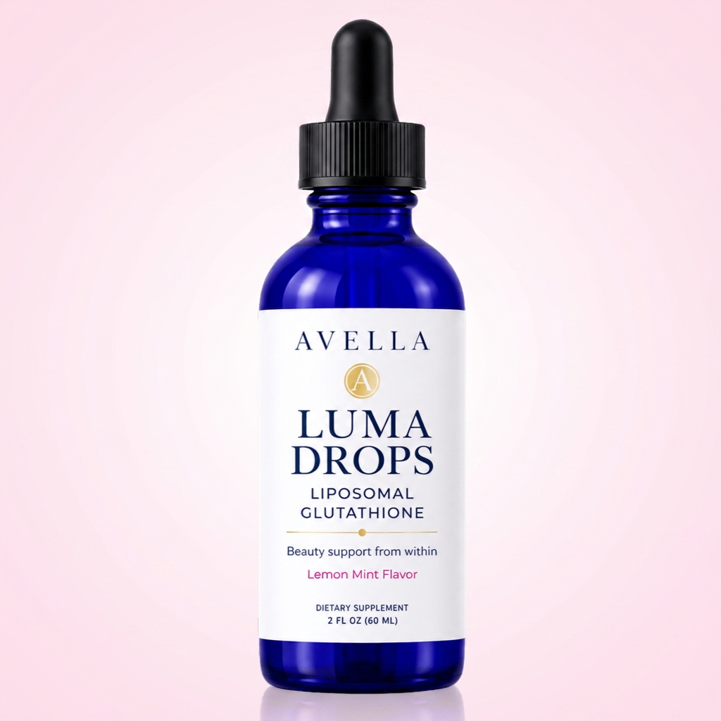Avella Luma Drops liposomal glutathione bottle