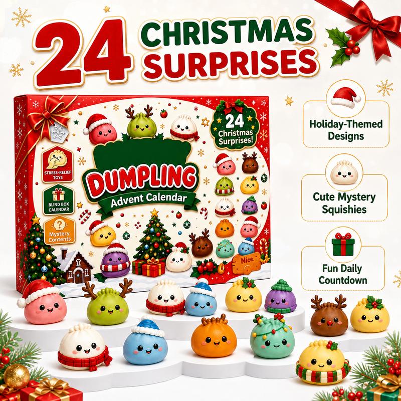 Squishmas 24-day Christmas squishy advent calendar with festive mystery characters